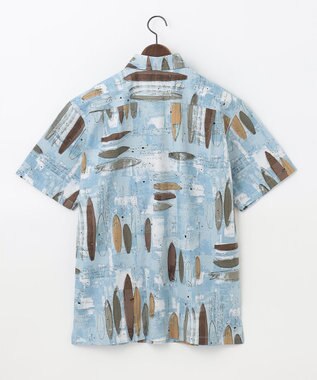 JOSEPH ABBOUD MOUNTAIN 【SPACE】KAHALA アロハシャツ サックスブルー系6