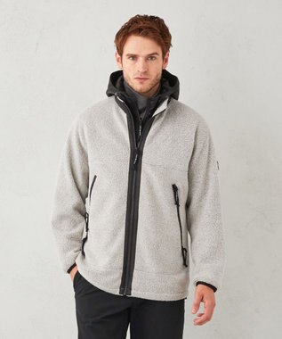 JOSEPH ABBOUD MOUNTAIN 【UNISEX】サスティナブル ボアブルゾン ホワイト系