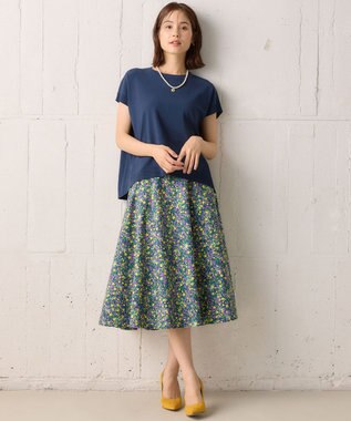 組曲 【23AW】フラワープリント ドラマティック スカート パープル系5