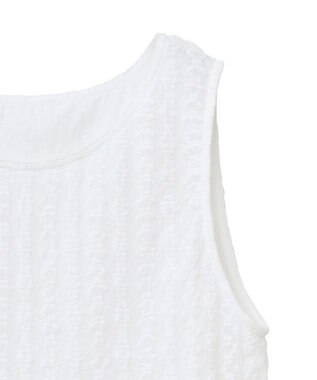 earth music&ecology ストレッチレースタンクトップ Ivory