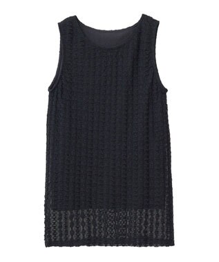 earth music&ecology ストレッチレースタンクトップ Black