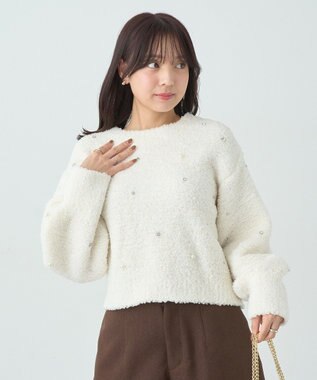 earth music&ecology ブークレービジュープルオーバー Ivory