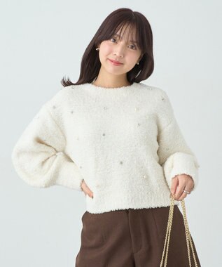 earth music&ecology ブークレービジュープルオーバー Ivory