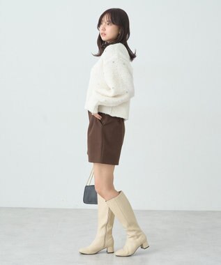 earth music&ecology ブークレービジュープルオーバー Ivory