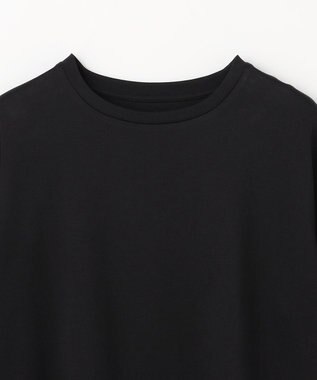 ANY 【Sサイズあり】オーガニックコットンスムース5分袖Tシャツ ブラック