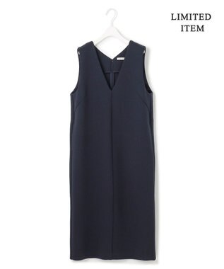 ICB L 【WEB限定・洗える】 コンパクトダブルフェイス ジャンパースカート ネイビー系