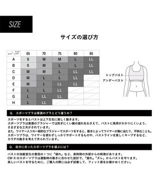 CW-X 【WOMEN】 スポーツゆれケアブラ 【スポーツ時のゆれからバストを守る】 吸汗速乾（本体） HTY021 /ワコール オレンジ