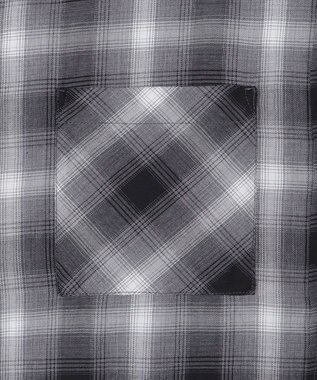 WEGO チェックショートシャツ ブラック