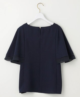 ANY SIS S 【洗える】フレアスリーブ ブラウス ネイビー