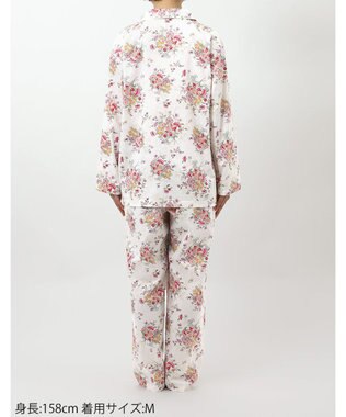 WACOAL パジャマ 長袖 長ズボン 綿100%(本体) ミントン レディース NDX540 /ワコール アイボリー