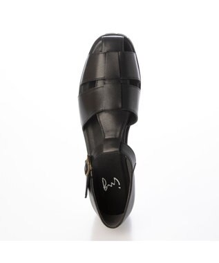 ing <ing>スクエアトゥグルカサンダル ブラック