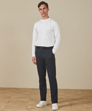 GOTAIRIKU 仕事で着られる 秋冬の綿パン【吸湿発熱/ストレッチ】ソフトサーモ ストレッチコットンパンツ ネイビー系8