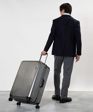 ACE BAGS & LUGGAGE ACE クレスタ2F スーツケース フレームタイプ 7~10泊 83L 05108 エース ブラックヘアライン