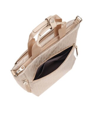 ACE BAGS & LUGGAGE PROGRES プログレ プリエ ハンドバッグ ２WAYショルダー 68164  レディース 強撥水機能 ベージュ