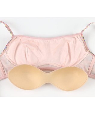 tsumori chisato SLEEP ツモリチサト ノンワイヤーブラ ベア天竺素材(身生地) フルカップ ブラジャー レディース UBX564 /ワコール ピンク