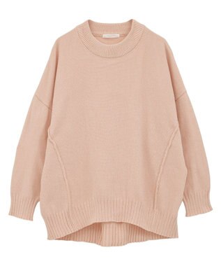 Green Parks リラックスモールニットチュニック Pink