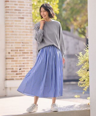 ANY ビューティベーシックロングＴシャツ グレー