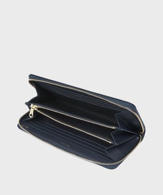 Paul Smith ミックスドゥードゥル ラウンドジップ 長財布 ネイビー