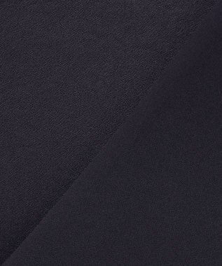 uncrave バックサテンジョーゼット ノーカラージャケット ネイビー