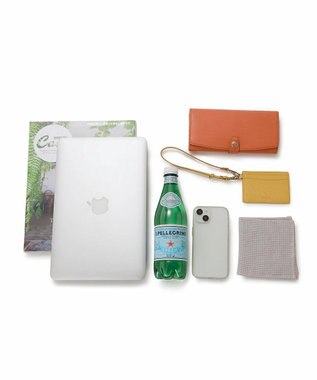 TOPKAPI 【Breath TOPKAPI】サヴィニャック × Breath TOPKAPI アート プリント フラット オーガニックキャンバス トート バッグ オレンジ