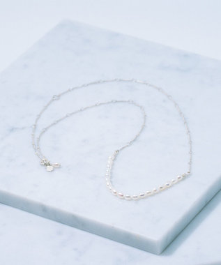 Pisceans プレスチェーン×淡水パールネックレス