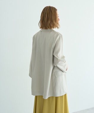 YECCA VECCA 【接触冷感】COOLシャツテーラードジャケット Gray Beige