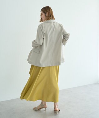 YECCA VECCA 【接触冷感】COOLシャツテーラードジャケット Gray Beige