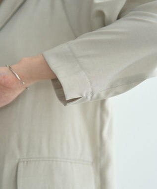 YECCA VECCA 【接触冷感】COOLシャツテーラードジャケット Gray Beige