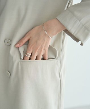 YECCA VECCA 【接触冷感】COOLシャツテーラードジャケット Gray Beige