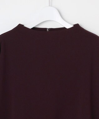 J.PRESS LADIES ジョーゼットダンボール ボトルネック カットソー パープル系