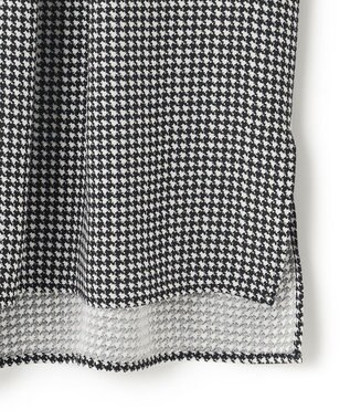 23区 【洗える】バックサテンアムンゼン千鳥プリント ブラウス モノトーン系