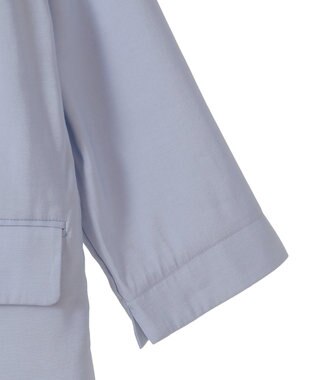 YECCA VECCA 【接触冷感】COOLシャツテーラードジャケット Blue