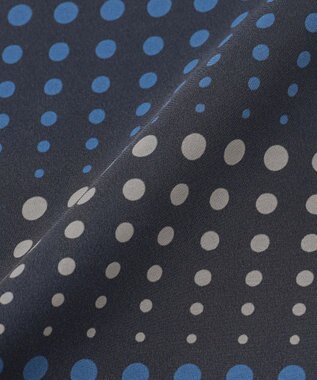 JOSEPH ABBOUD ドットプリント　スカーフ ネイビー系5