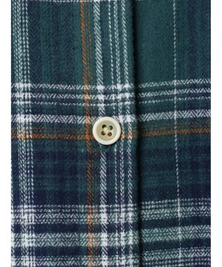 CRAFT STANDARD BOUTIQUE チェックバンドカラーサークルブラウス Green