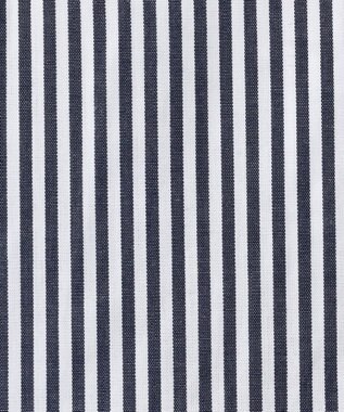 J.PRESS YORK STREET 【WOMEN】キャップスリーブ ストライプブラウス ブラック系1