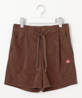 PW CIRCULUS 【手洗い洗濯可 / NEWシーズン素材 / ストレッチ】【WOMEN】コーデュロイショーツ ゴルフウェア レディース ダークブラウン系