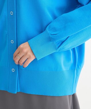 Green Parks スポンディッシュＶネックカーディガン Blue