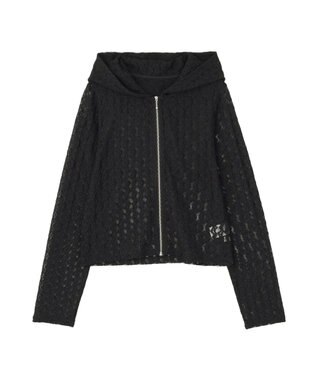 earth music&ecology レースパーカー Black