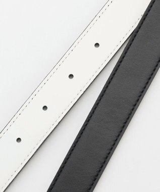 ICB リバーシブルベルト ブラック×オフホワイト