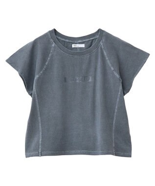 CRAFT STANDARD BOUTIQUE ヴィンテージ加工ロゴプリントノースリーブＰＯ Black