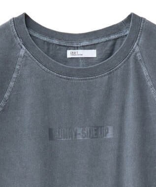 CRAFT STANDARD BOUTIQUE ヴィンテージ加工ロゴプリントノースリーブＰＯ Black