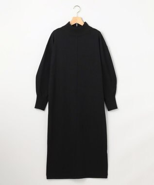 組曲 【WEB限定】スムースストレッチニット ワンピース ブラック系