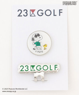 23区GOLF 【UNISEX】『PEANUTS』コラボ　マーカー　JOE COOLのクールなイラスト