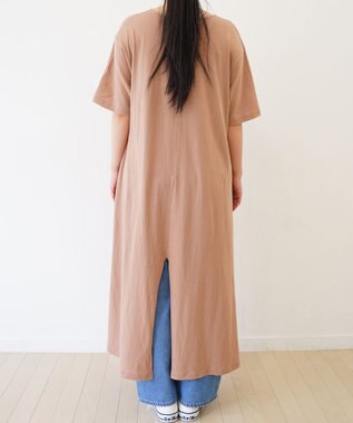 TOQUE 〈大草直子さんアドバイザー〉 【天然素材】タンギス コットン天竺 半袖ワンピース モカ