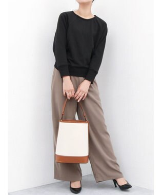 UNBILLION カシュカシュ cachecache / 縦長2wayバケットトート キャメルミックス