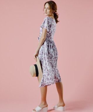 San-ai Resort（三愛水着楽園） スリーブドレス３点セット　9M・11L　【Coral veil（コーラルヴェール）】 ピンク