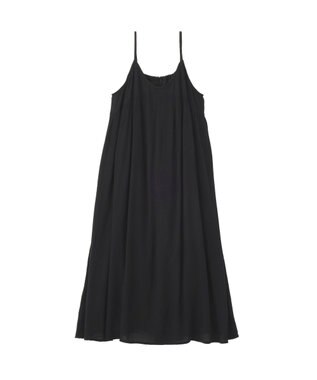 Green Parks レーヨンクレープキャミワンピース Black
