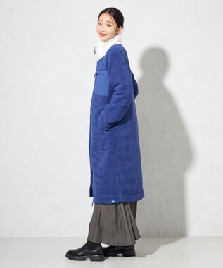 SHARE PARK LADIES 【LADIES】ボアフリースロングカーディガン ブルー