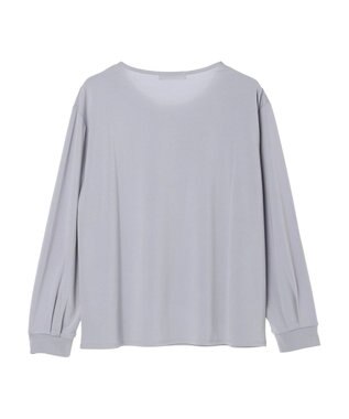 Green Parks ＢＰ　襟タック長袖ブラウソー Sax