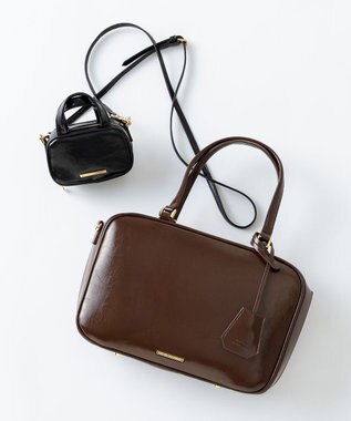 23区 【WEB&一部店舗限定】ミニ ボストン チャーム ブラック系